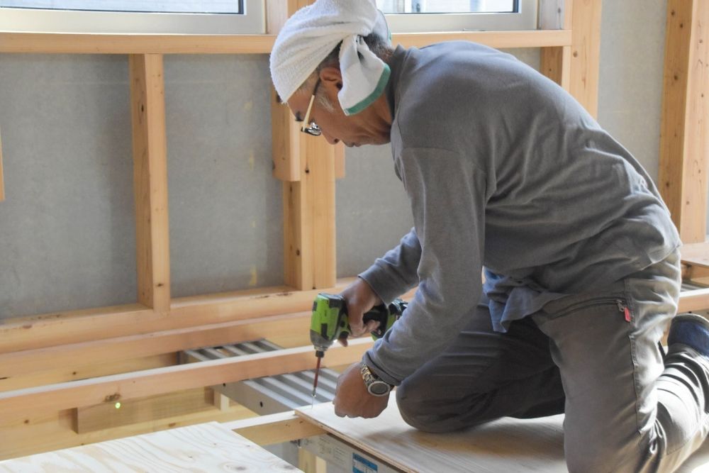 「福岡市城南区友丘02」注文住宅現場リポート⑤【木工事】【気密処理】