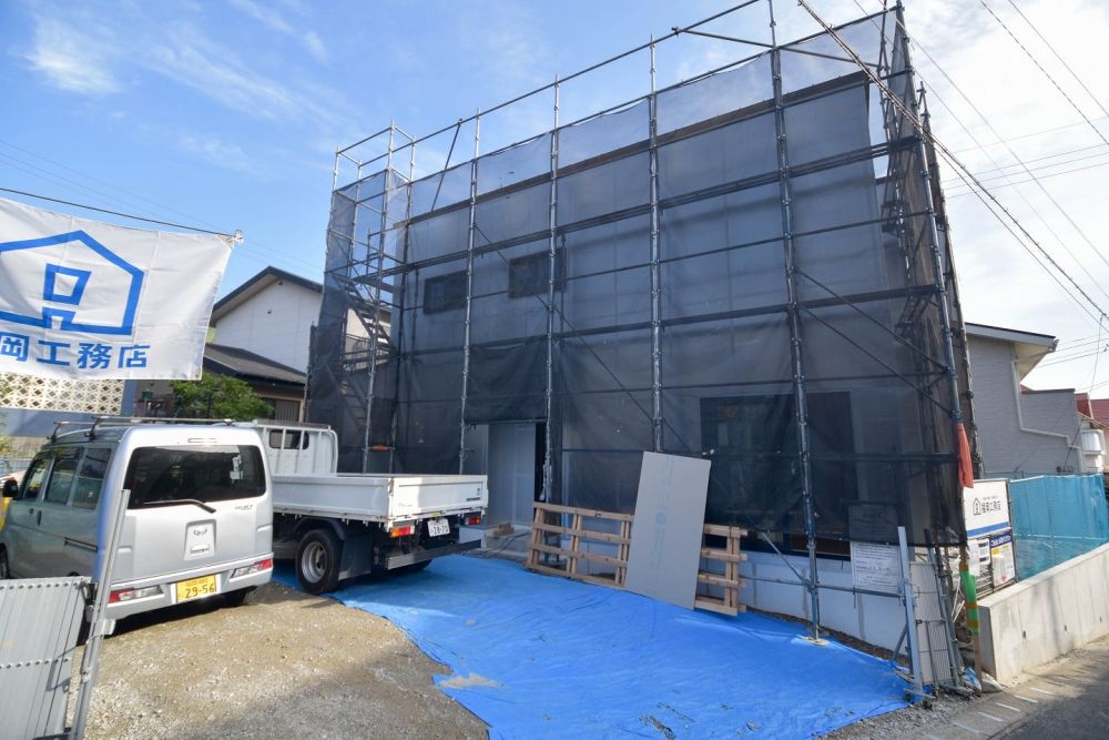 福岡市城南区友丘02　注文住宅建築現場リポート⑤　～木工事・気密処理～