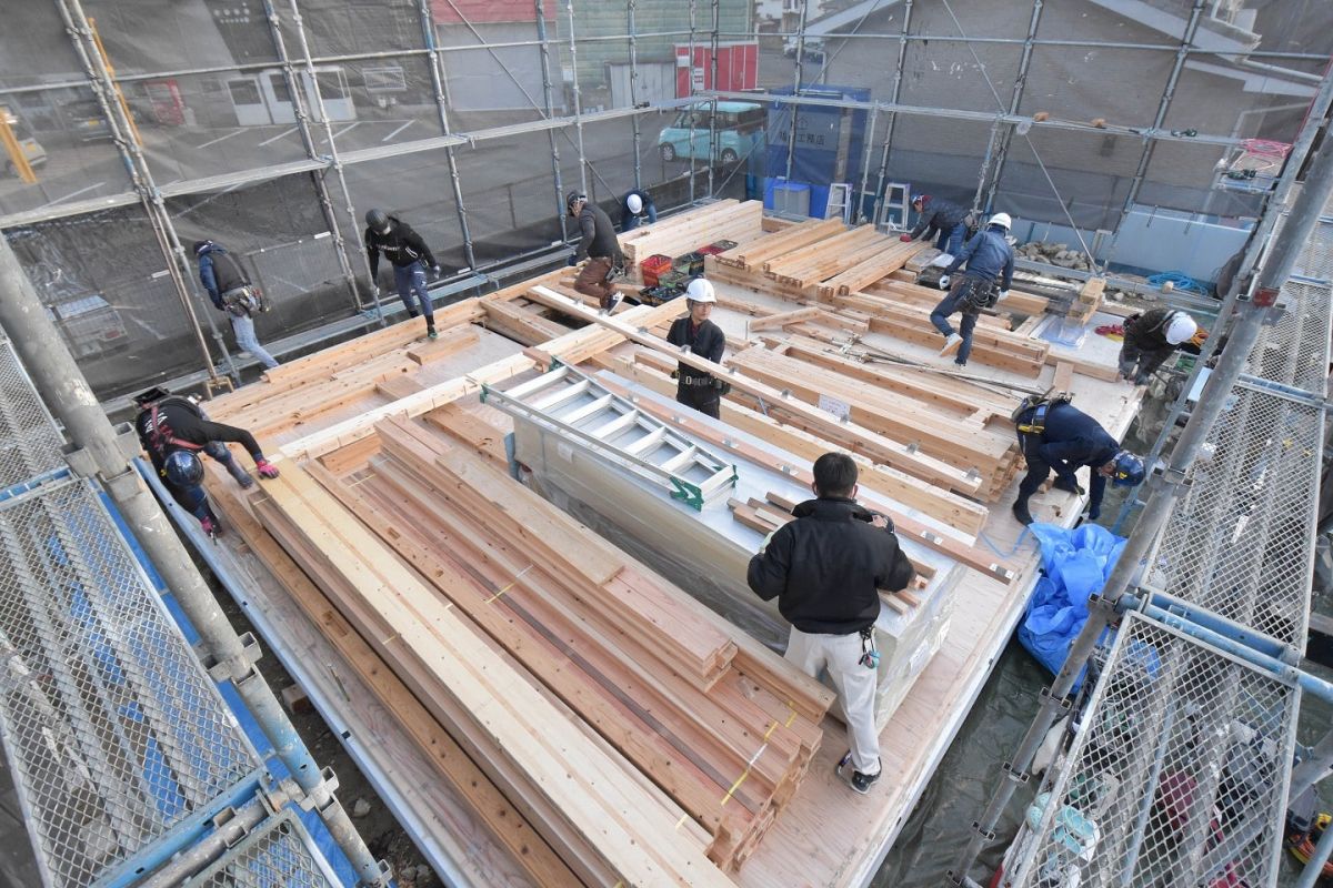 福岡県福岡市早良区次郎丸01　注文住宅建築現場リポート③　～上棟式・前半～