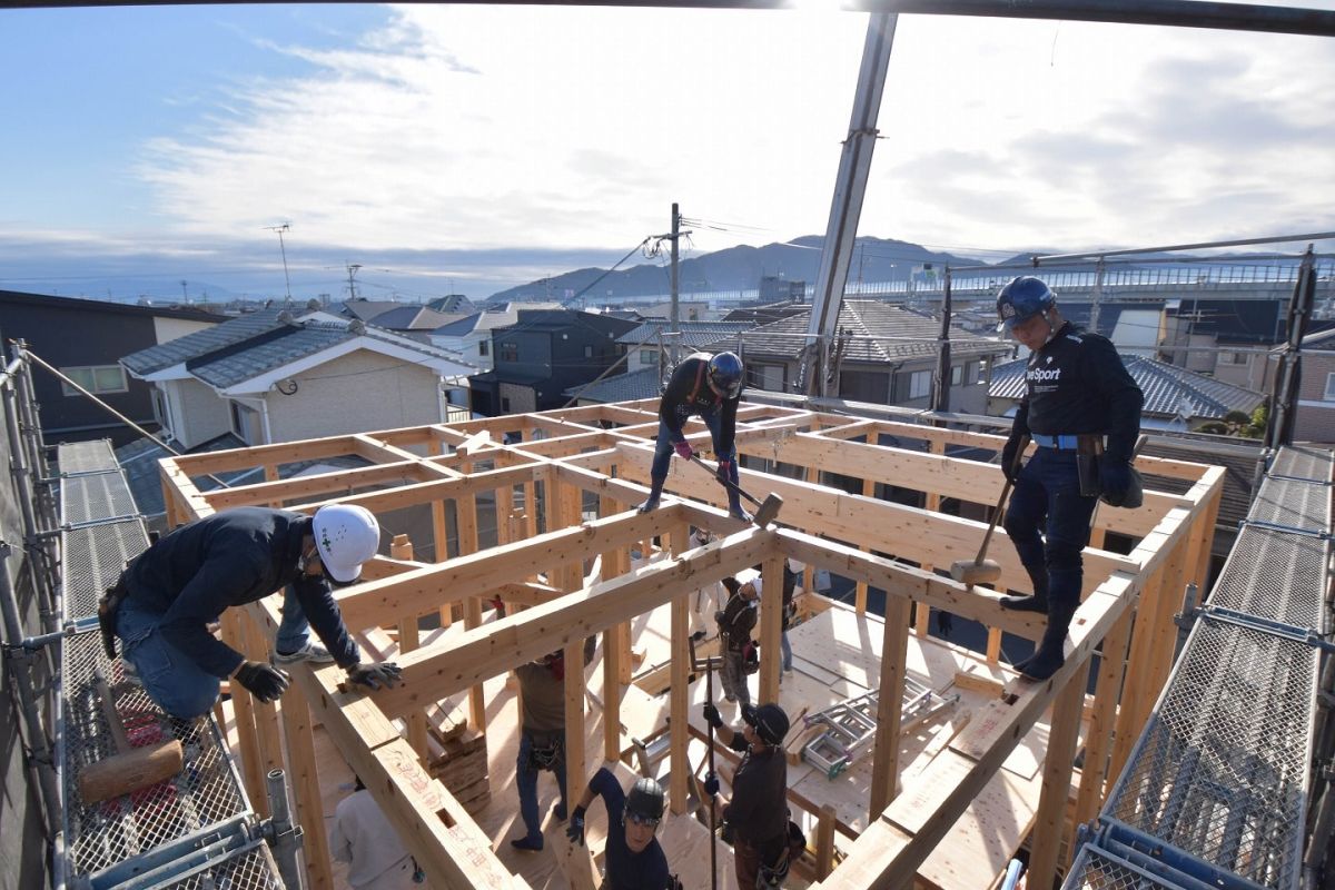 福岡県福岡市早良区次郎丸01　注文住宅建築現場リポート③　～上棟式・前半～