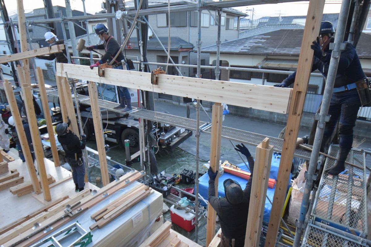 「福岡市早良区次郎丸01」注文住宅現場リポート③【上棟式】