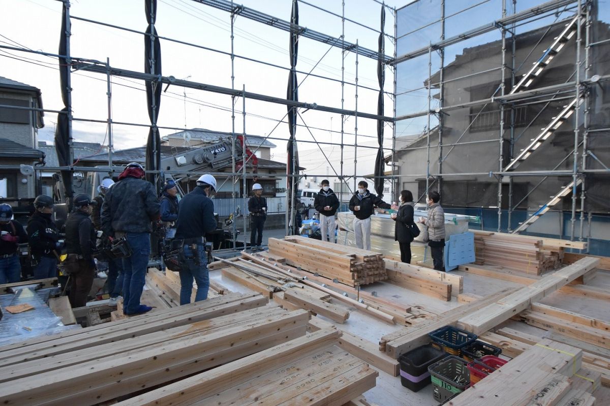「福岡市早良区次郎丸01」注文住宅現場リポート③【上棟式】