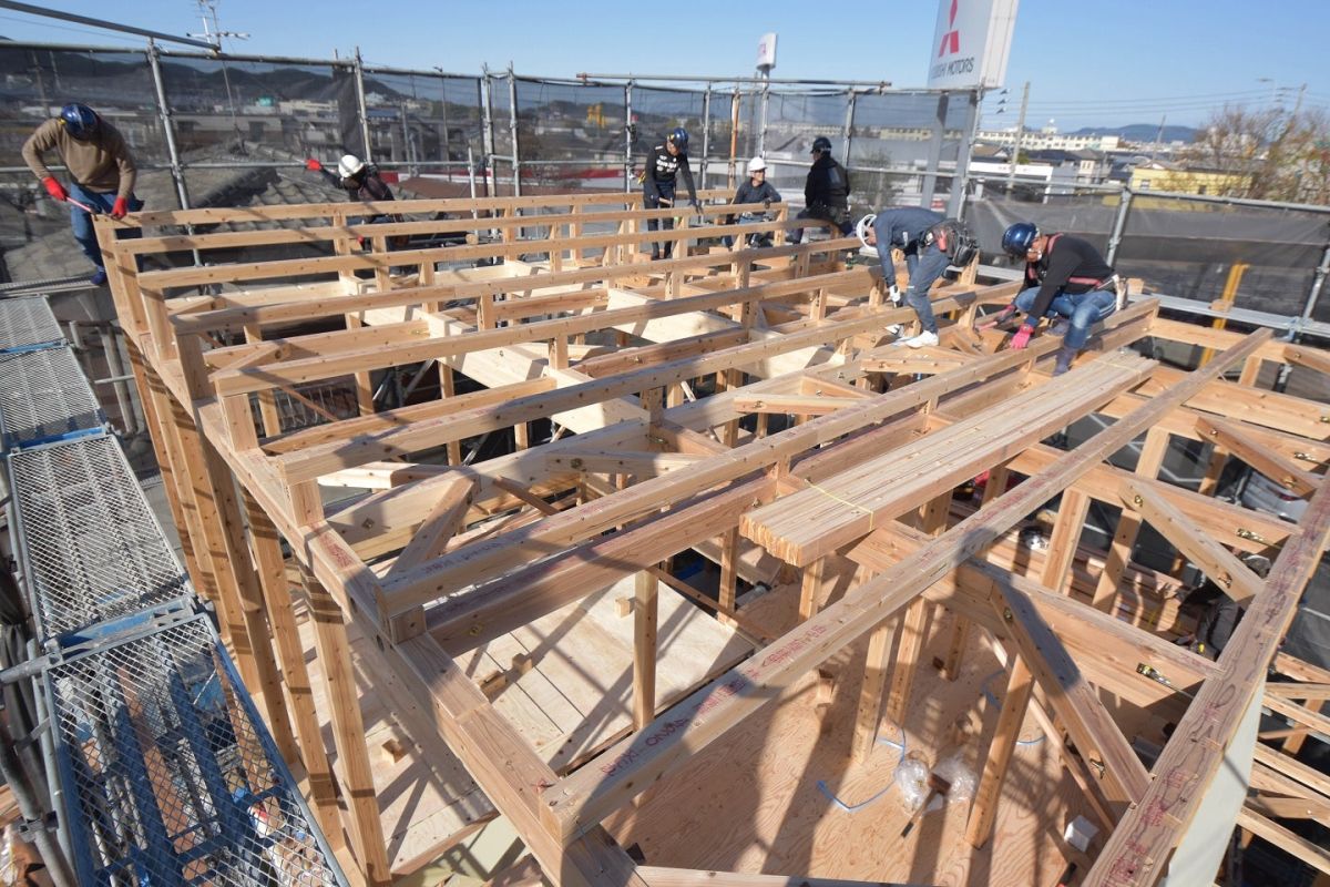「福岡市早良区次郎丸01」注文住宅現場リポート③【上棟式】