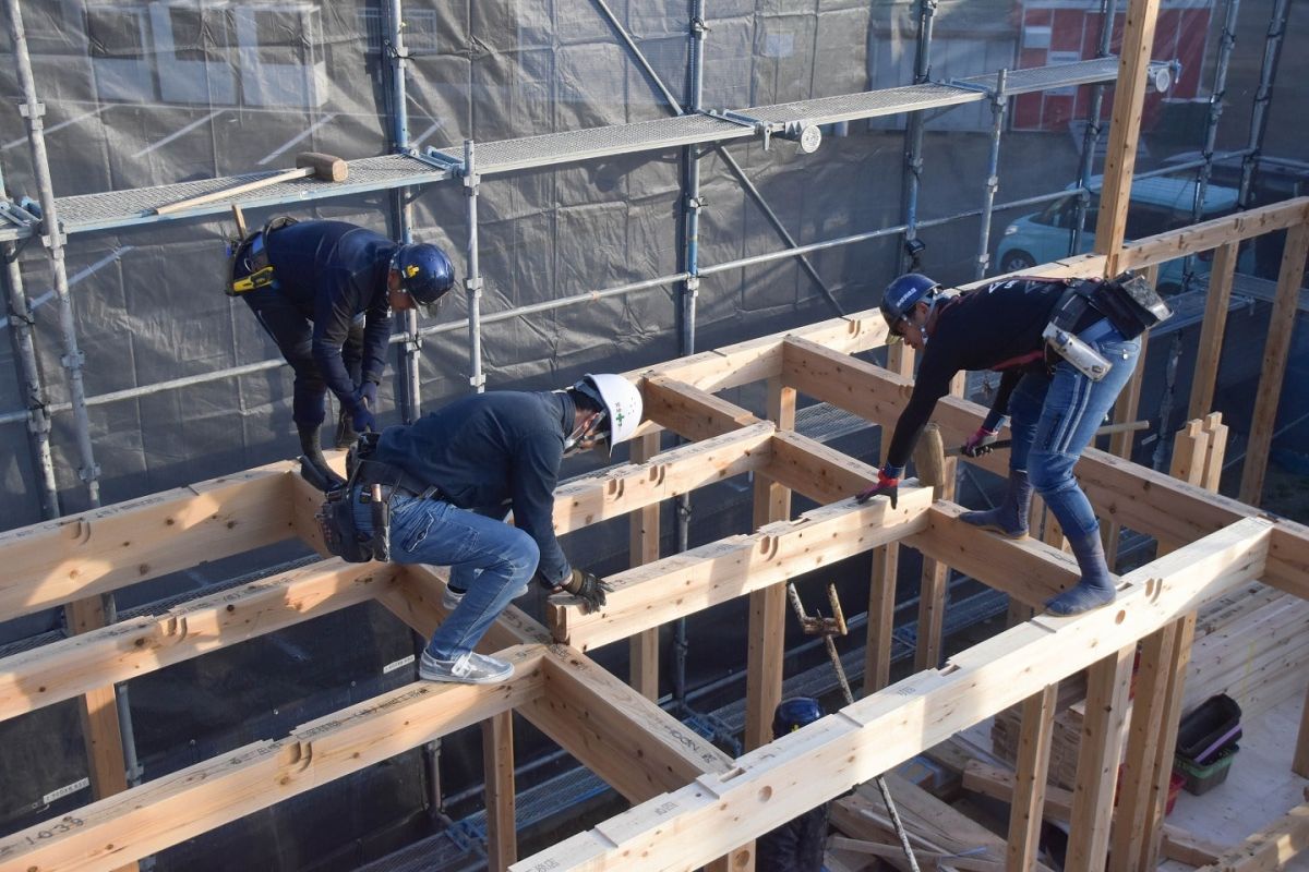 福岡県福岡市早良区次郎丸01　注文住宅建築現場リポート③　～上棟式・前半～