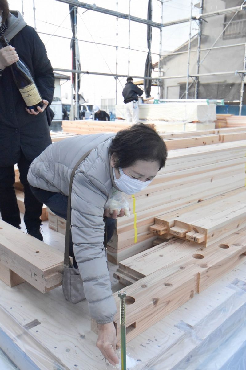 「福岡市早良区次郎丸01」注文住宅現場リポート③【上棟式】