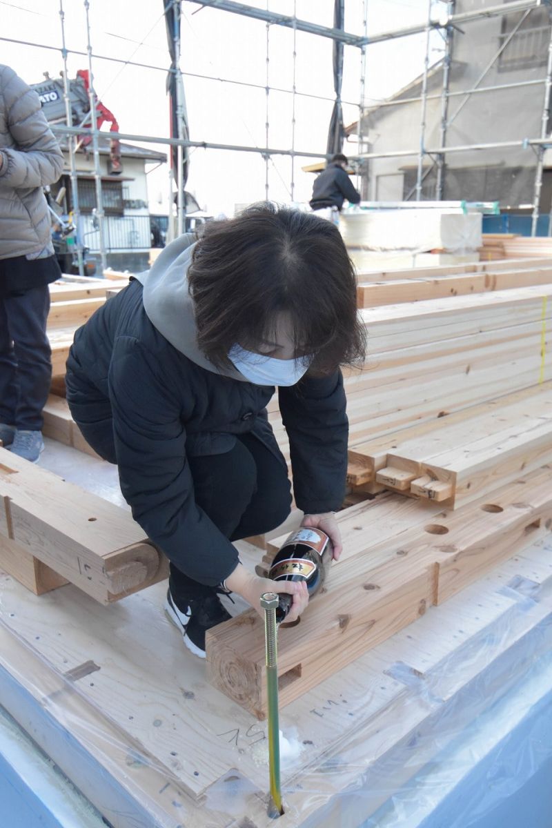 「福岡市早良区次郎丸01」注文住宅現場リポート③【上棟式】