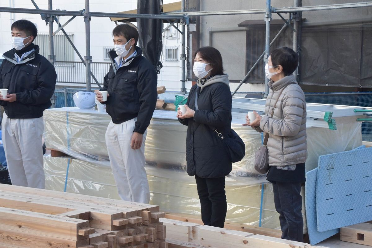 「福岡市早良区次郎丸01」注文住宅現場リポート③【上棟式】