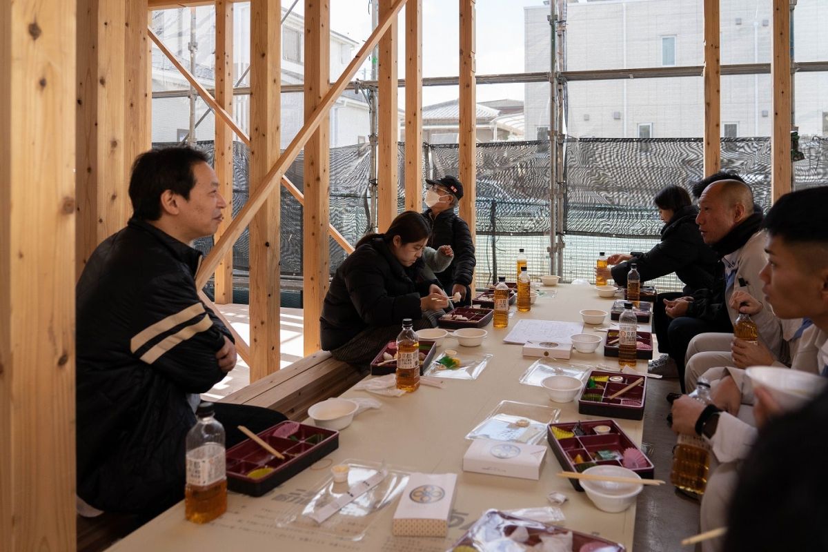 福岡県福岡市西区09　注文住宅建築現場リポート③　～上棟式～