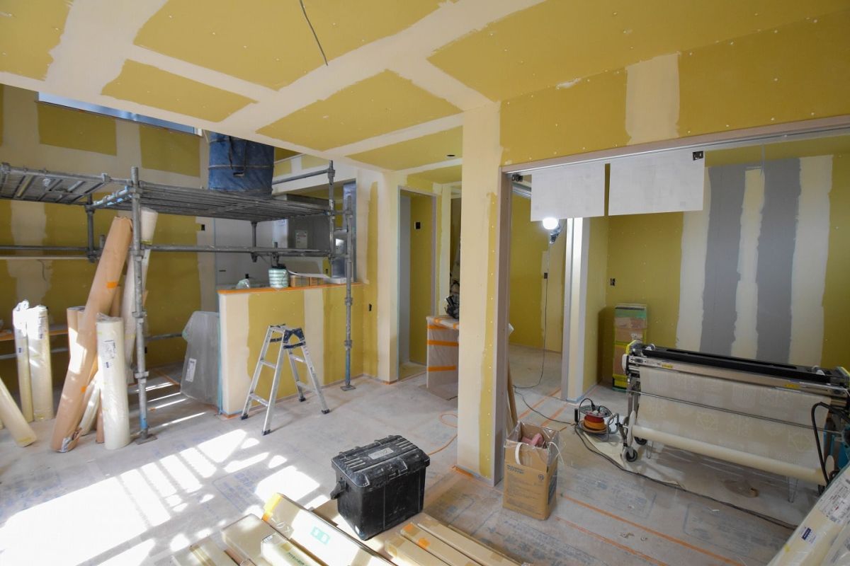 「福岡市早良区11」注文住宅現場リポート⑥【内装工事】【クロス】