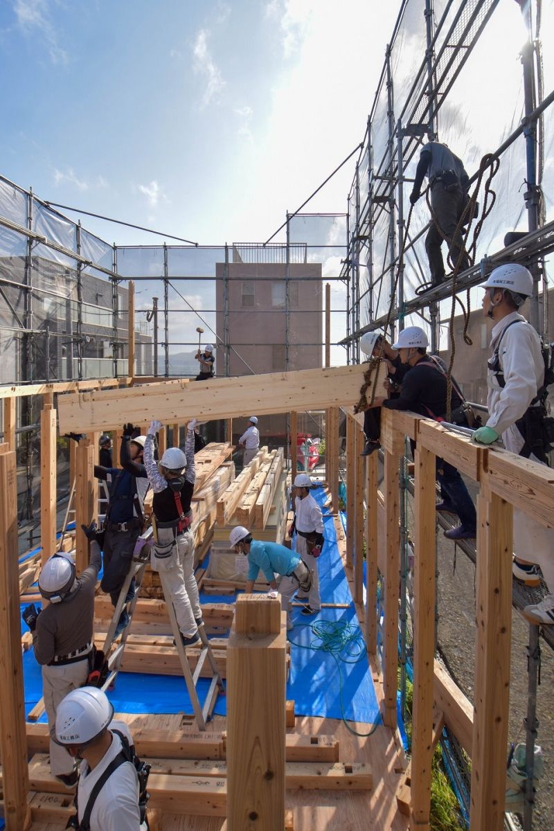 福岡県福岡市西区07　注文住宅建築現場リポート④　～上棟式・前編～