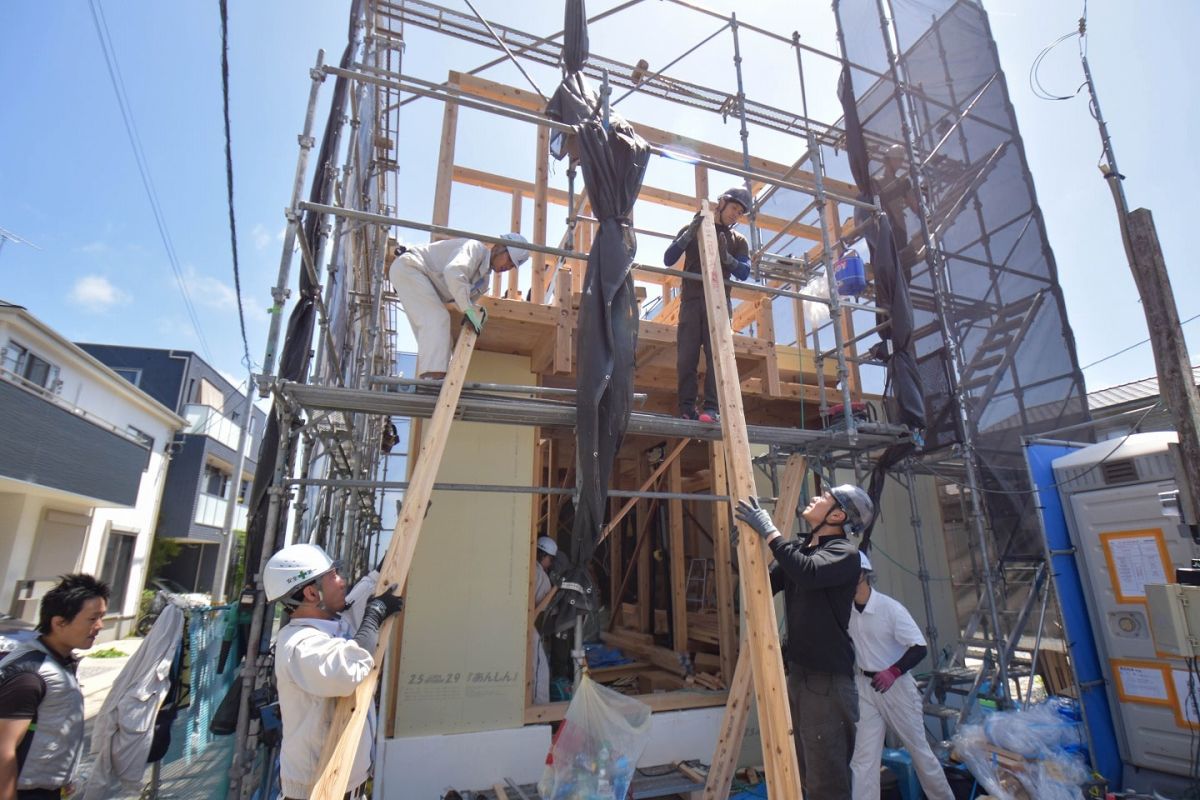 福岡県福岡市西区07　注文住宅建築現場リポート④　～上棟式・前編～