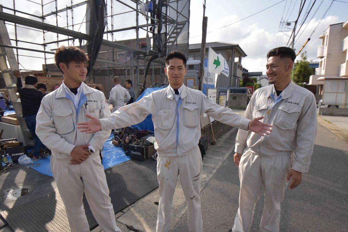 福岡県福岡市西区07　注文住宅建築現場リポート④　～上棟式・前編～