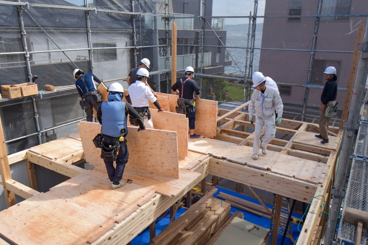 福岡県福岡市西区07　注文住宅建築現場リポート④　～上棟式・前編～