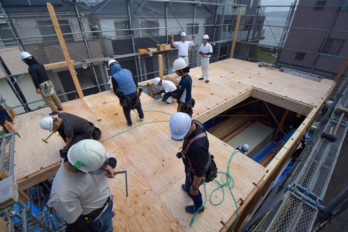 福岡県福岡市西区07　注文住宅建築現場リポート④　～上棟式・前編～