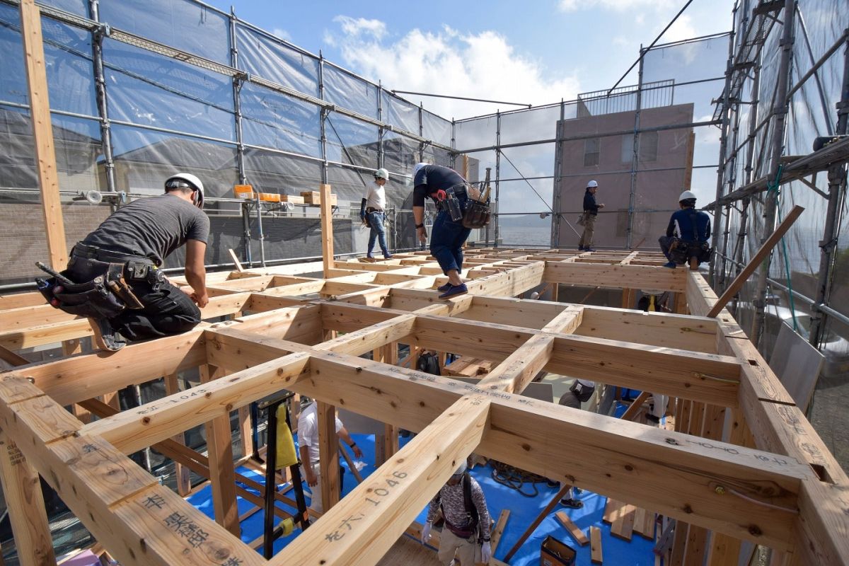 福岡県福岡市西区07　注文住宅建築現場リポート④　～上棟式・前編～