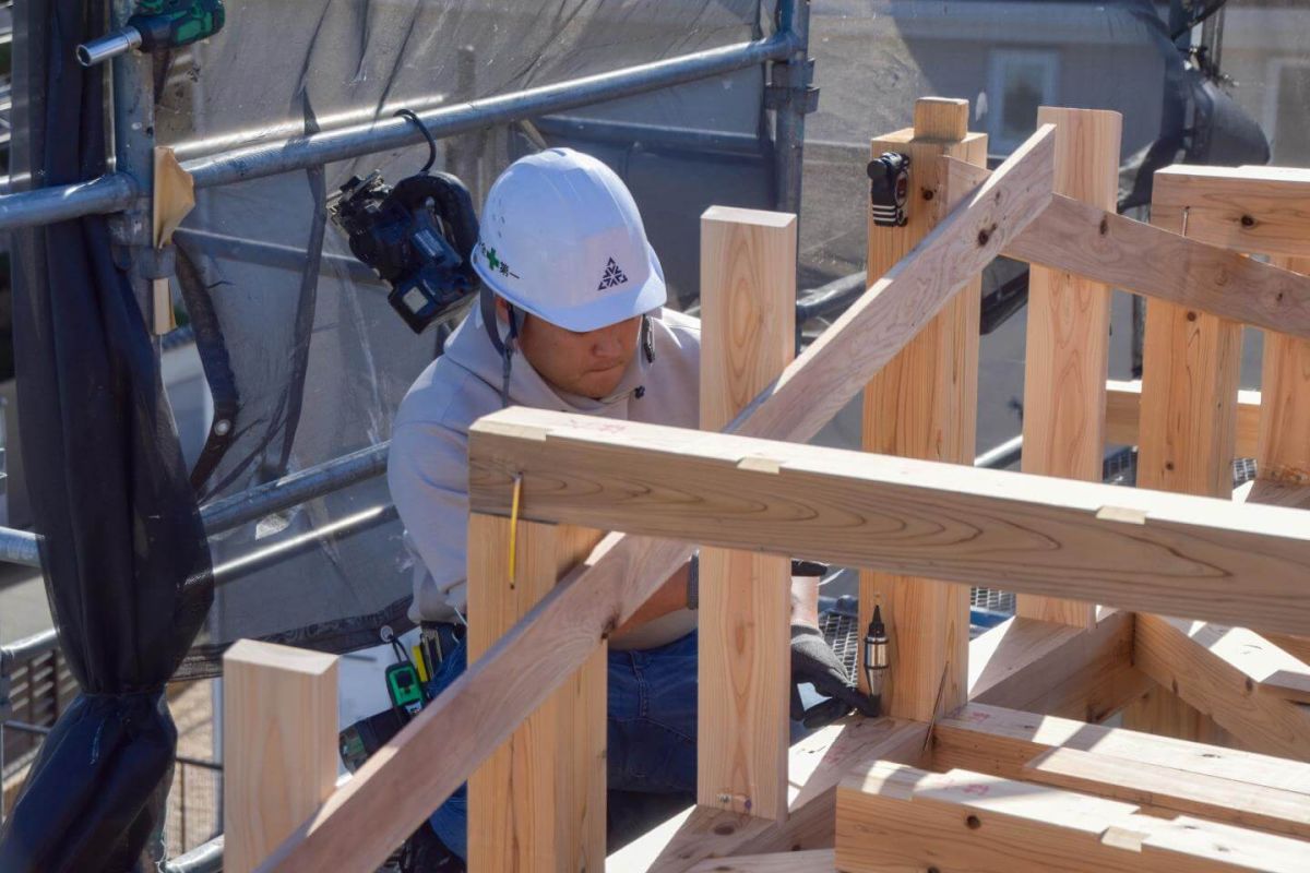 福岡県福岡市城南区10　注文住宅建築現場リポート①　～上棟式・前半～