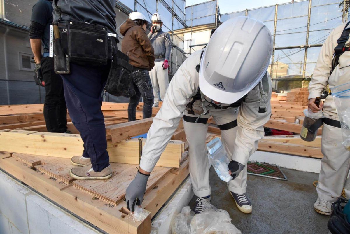 福岡県福岡市城南区10　注文住宅建築現場リポート①　～上棟式・前半～