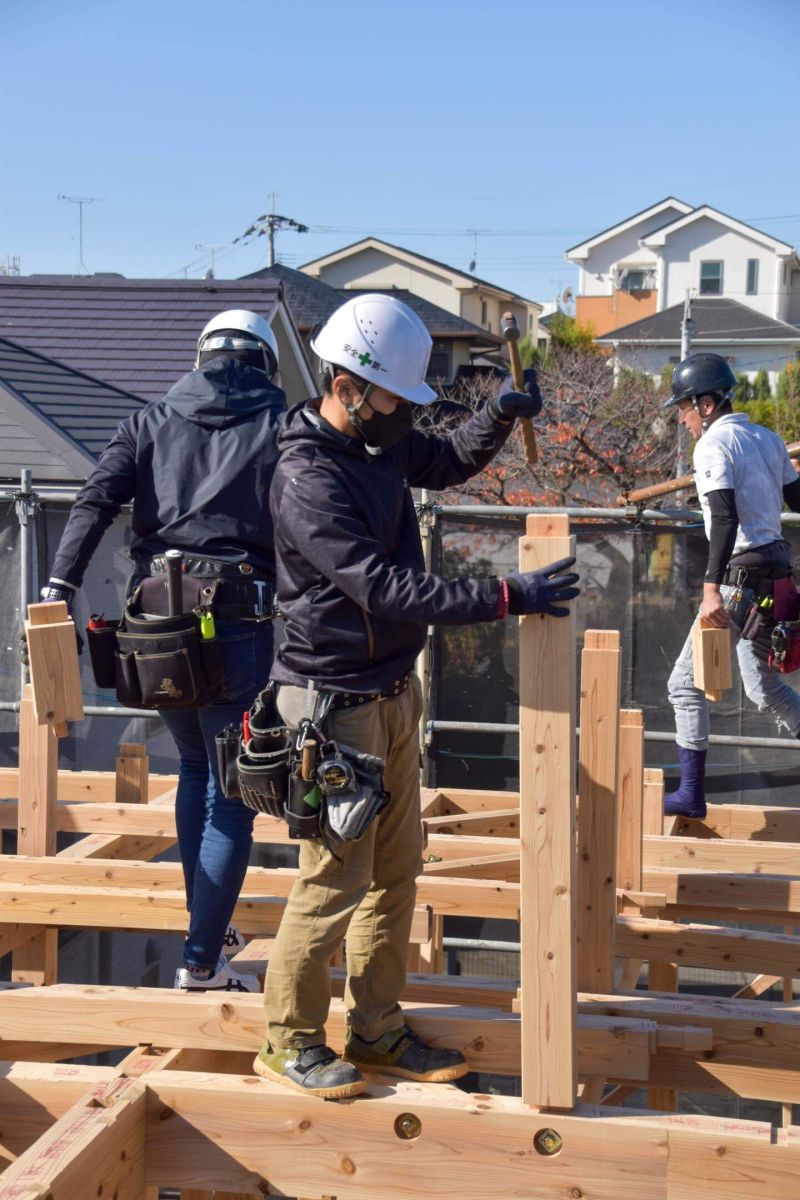 福岡県福岡市城南区10　注文住宅建築現場リポート①　～上棟式・前半～