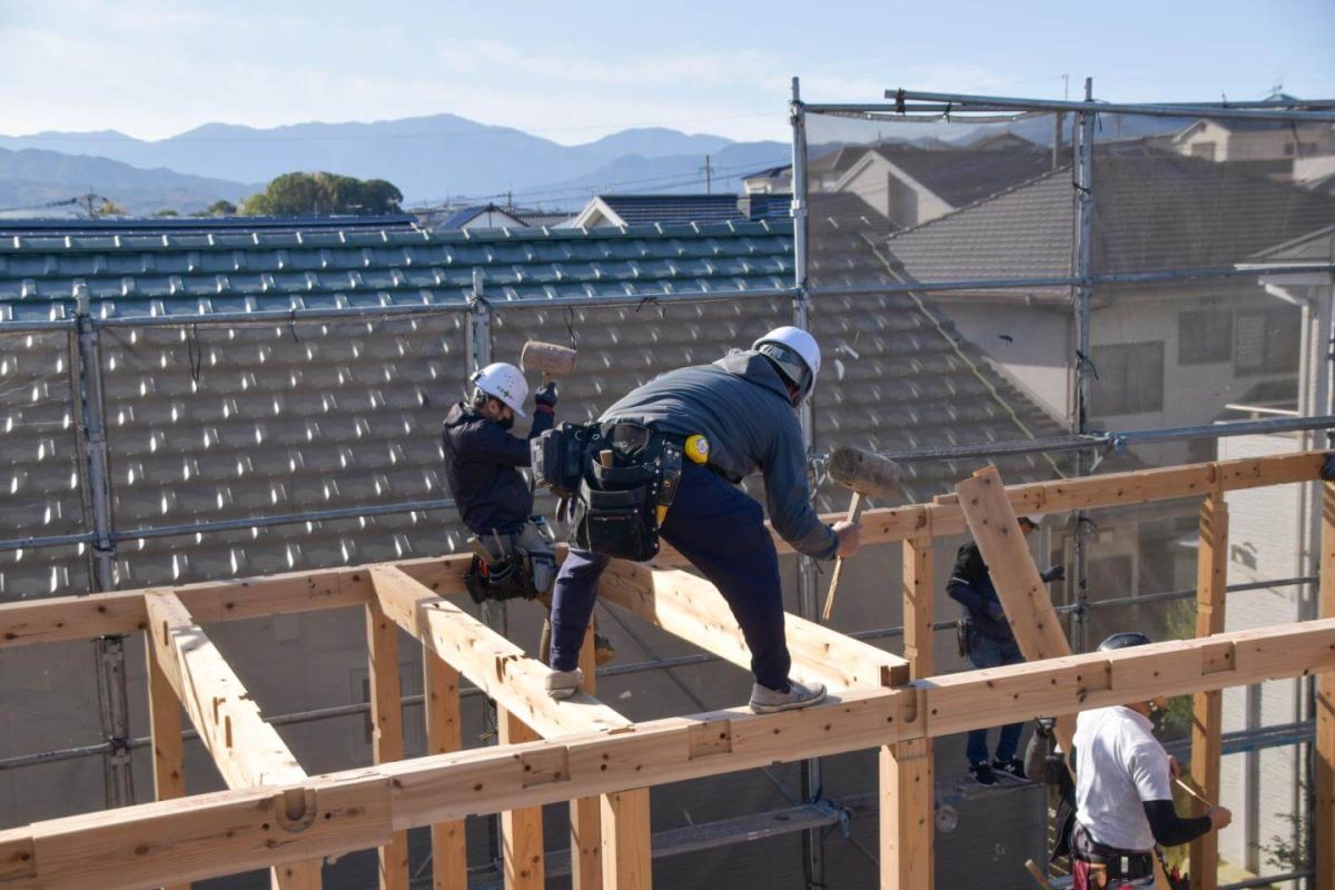 福岡県福岡市城南区10　注文住宅建築現場リポート①　～上棟式・前半～