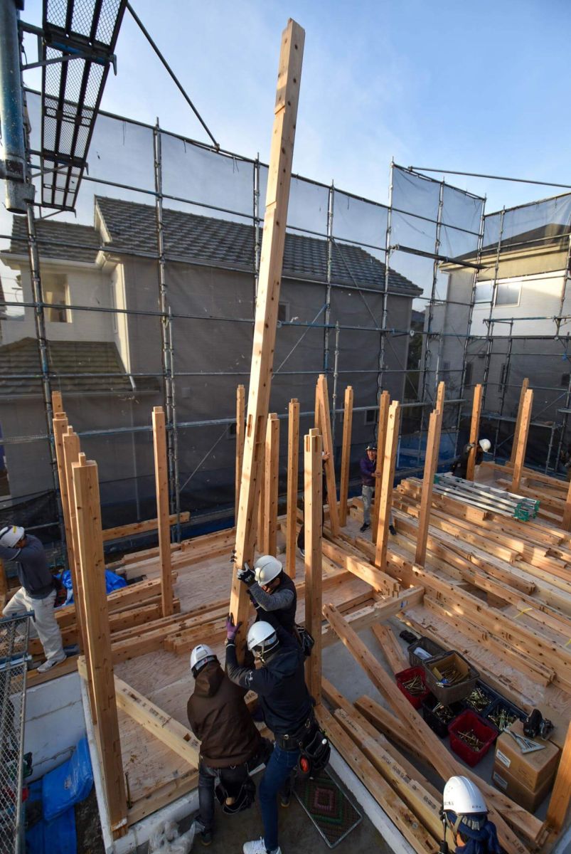 福岡県福岡市城南区10　注文住宅建築現場リポート①　～上棟式・前半～