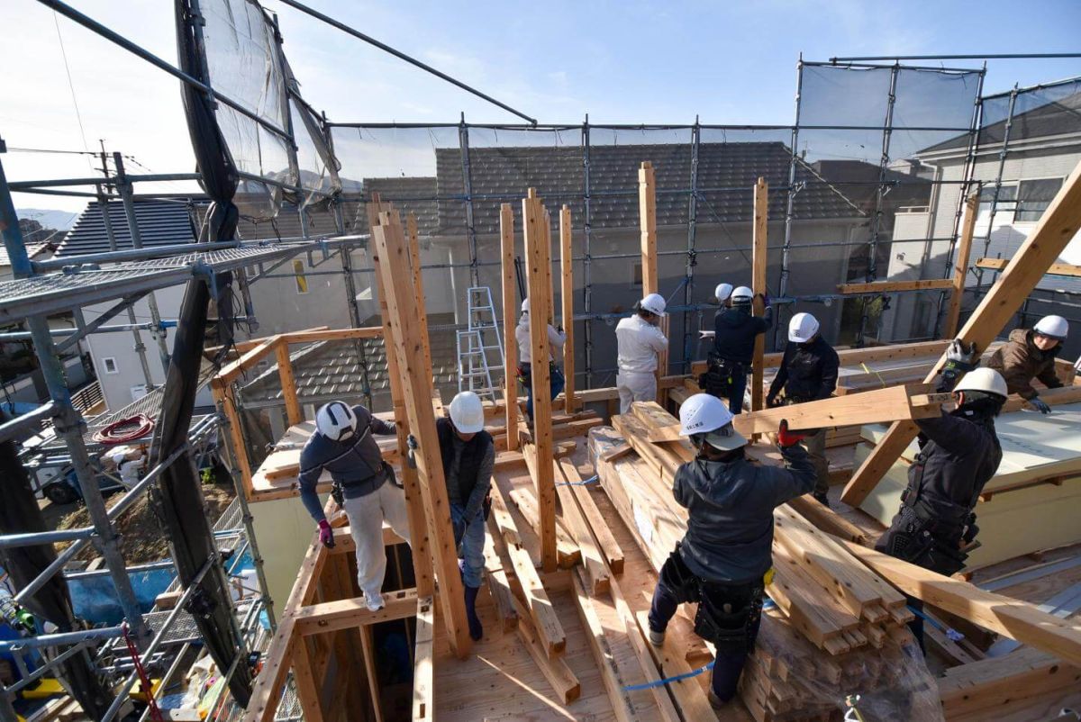 福岡県福岡市城南区10　注文住宅建築現場リポート①　～上棟式・前半～