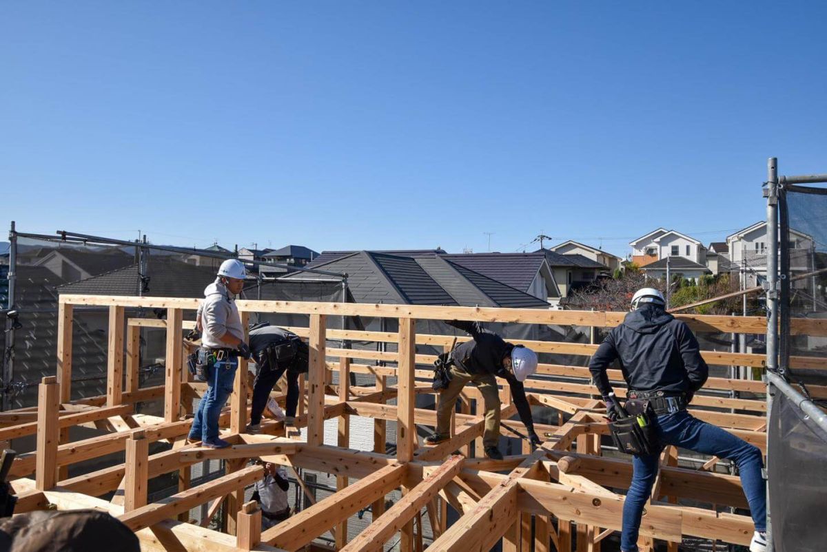 福岡県福岡市城南区10　注文住宅建築現場リポート①　～上棟式・前半～