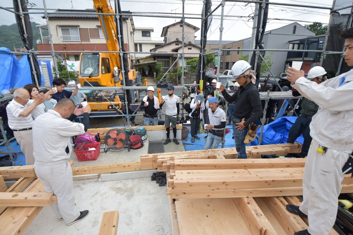 「筑紫野市12」注文住宅現場リポート②【上棟式】