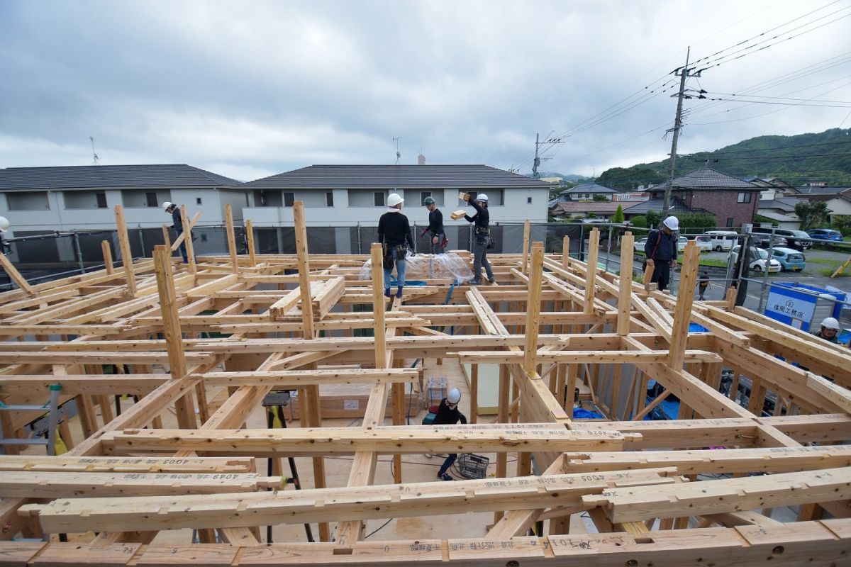 「筑紫野市12」注文住宅現場リポート②【上棟式】