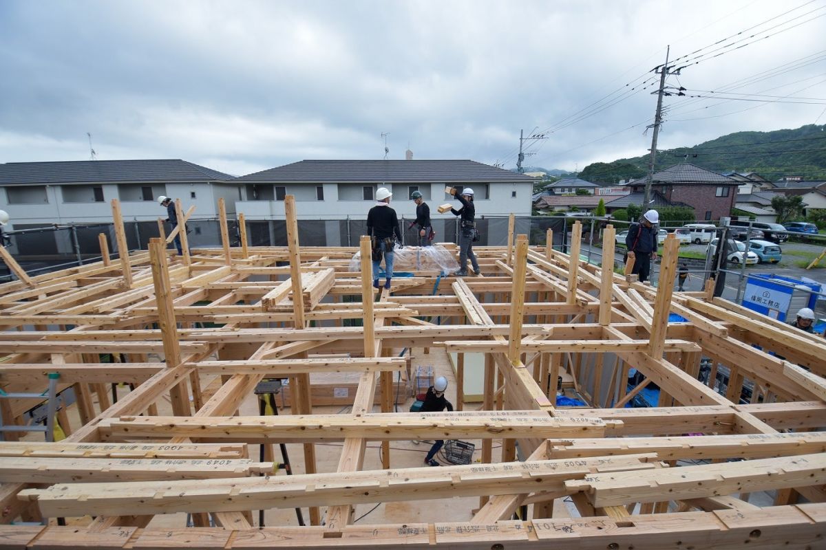 福岡県筑紫野市12　注文住宅建築現場リポート②　～上棟式〜