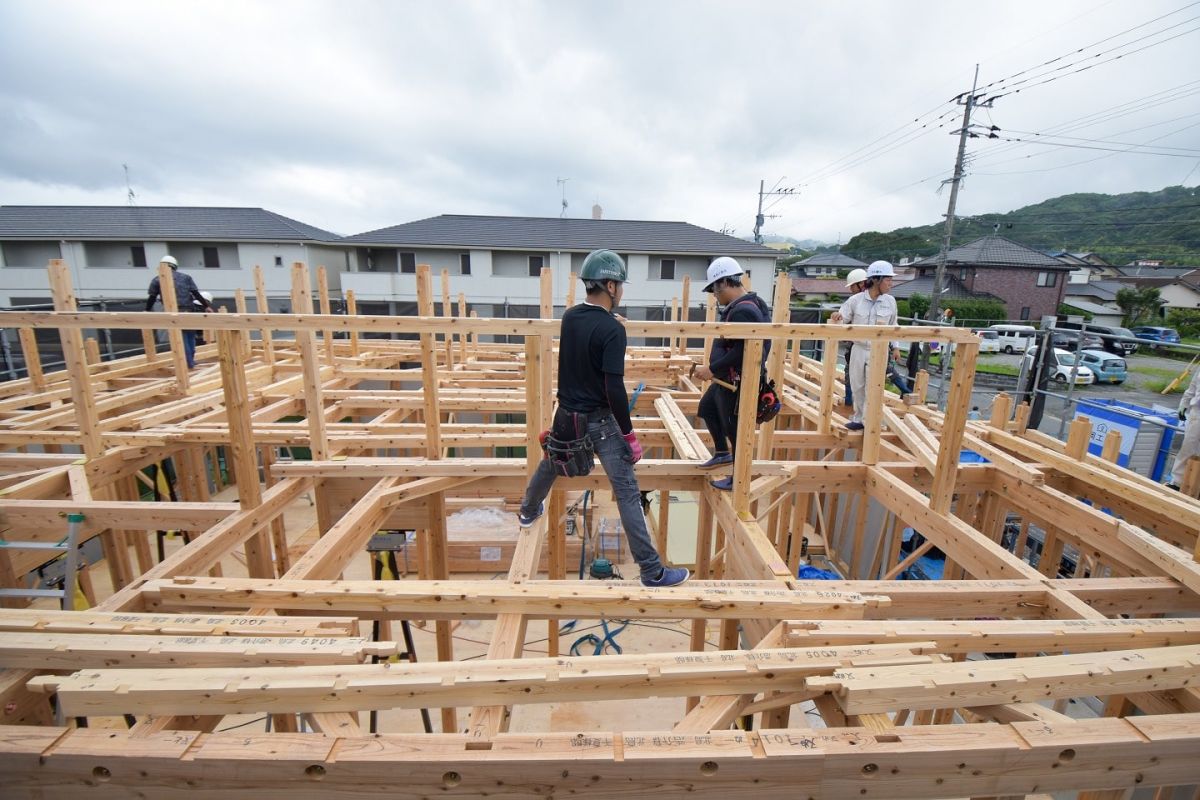 福岡県筑紫野市12　注文住宅建築現場リポート②　～上棟式〜