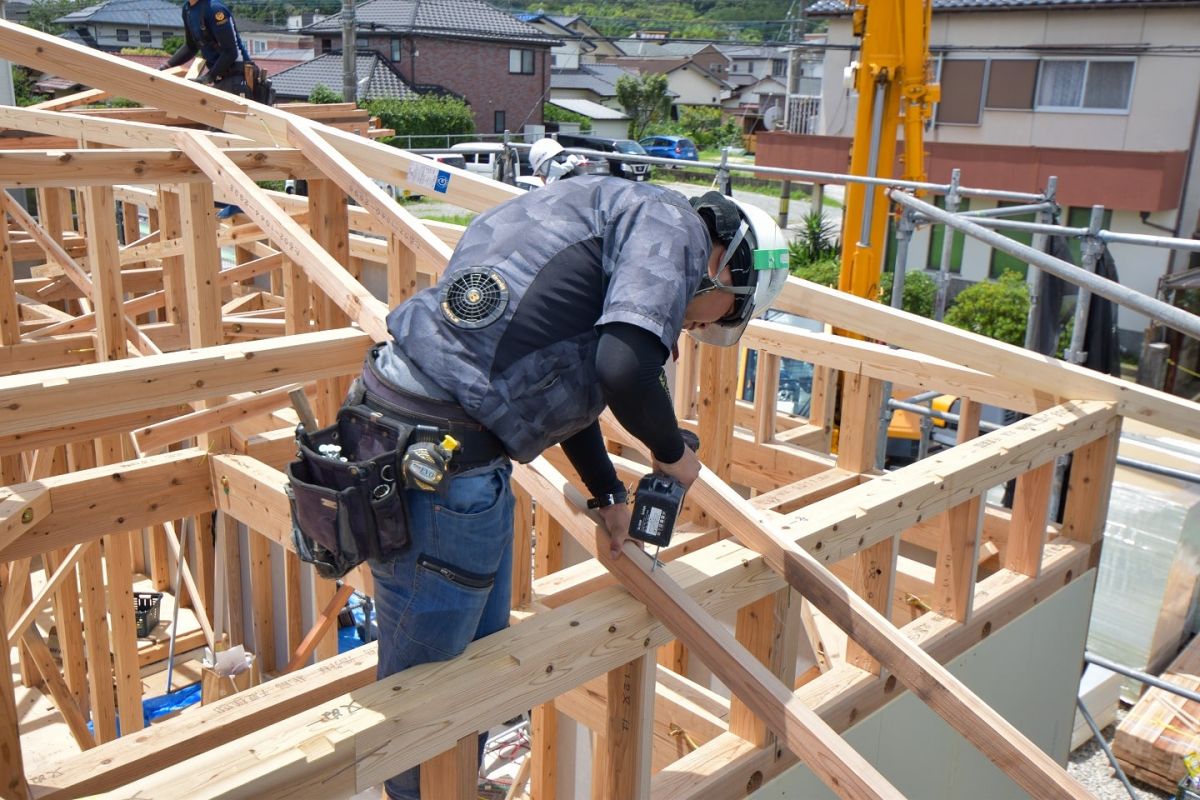 「筑紫野市12」注文住宅現場リポート②【上棟式】