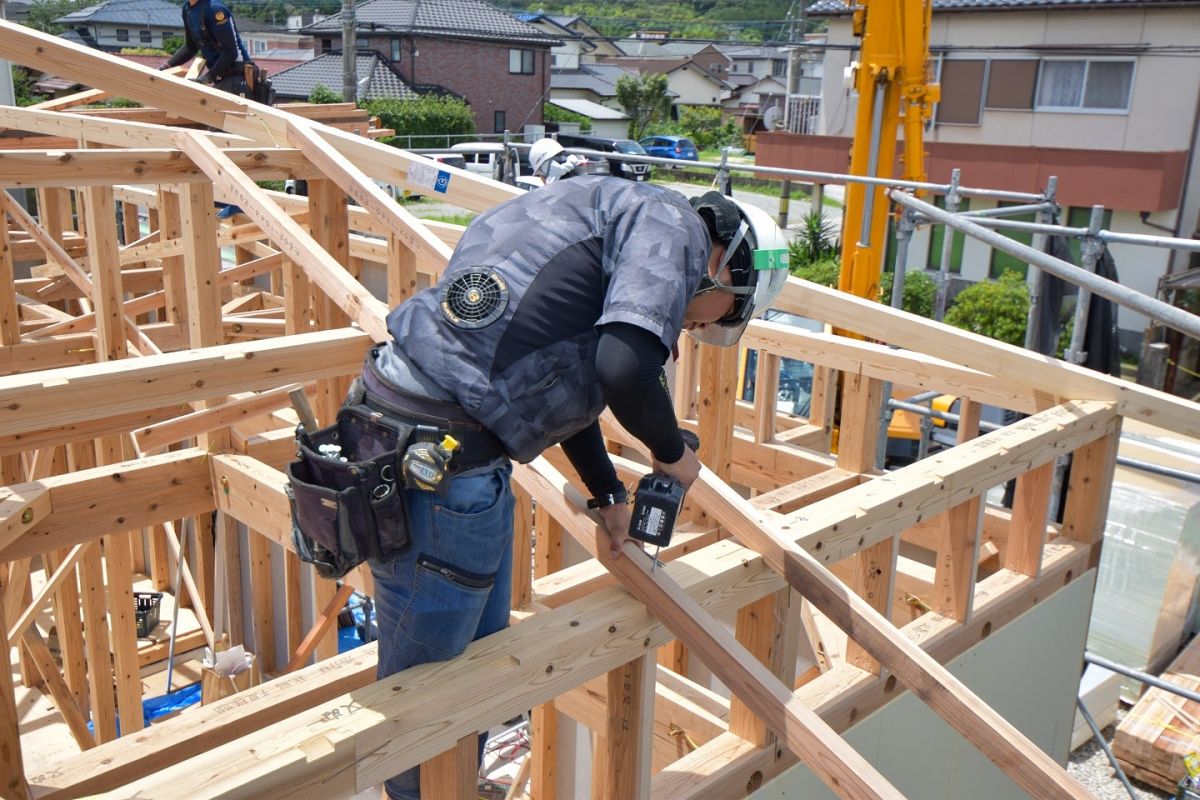 福岡県筑紫野市12　注文住宅建築現場リポート②　～上棟式〜