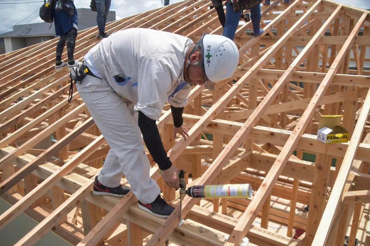 福岡県筑紫野市12　注文住宅建築現場リポート②　～上棟式〜