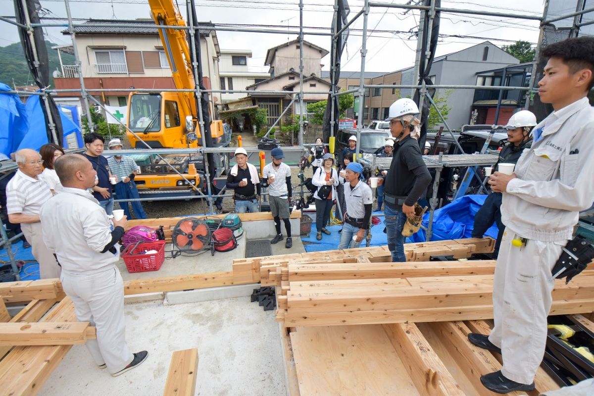 福岡県筑紫野市12　注文住宅建築現場リポート②　～上棟式〜