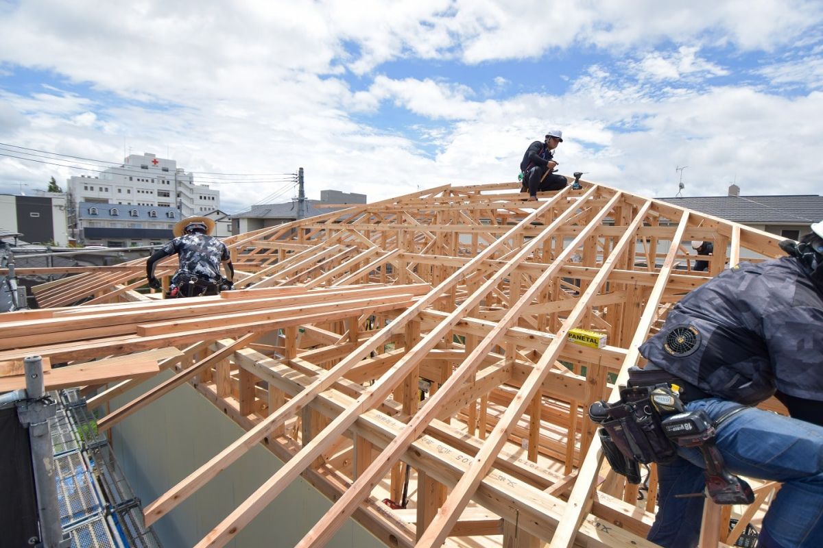 福岡県筑紫野市12　注文住宅建築現場リポート②　～上棟式〜