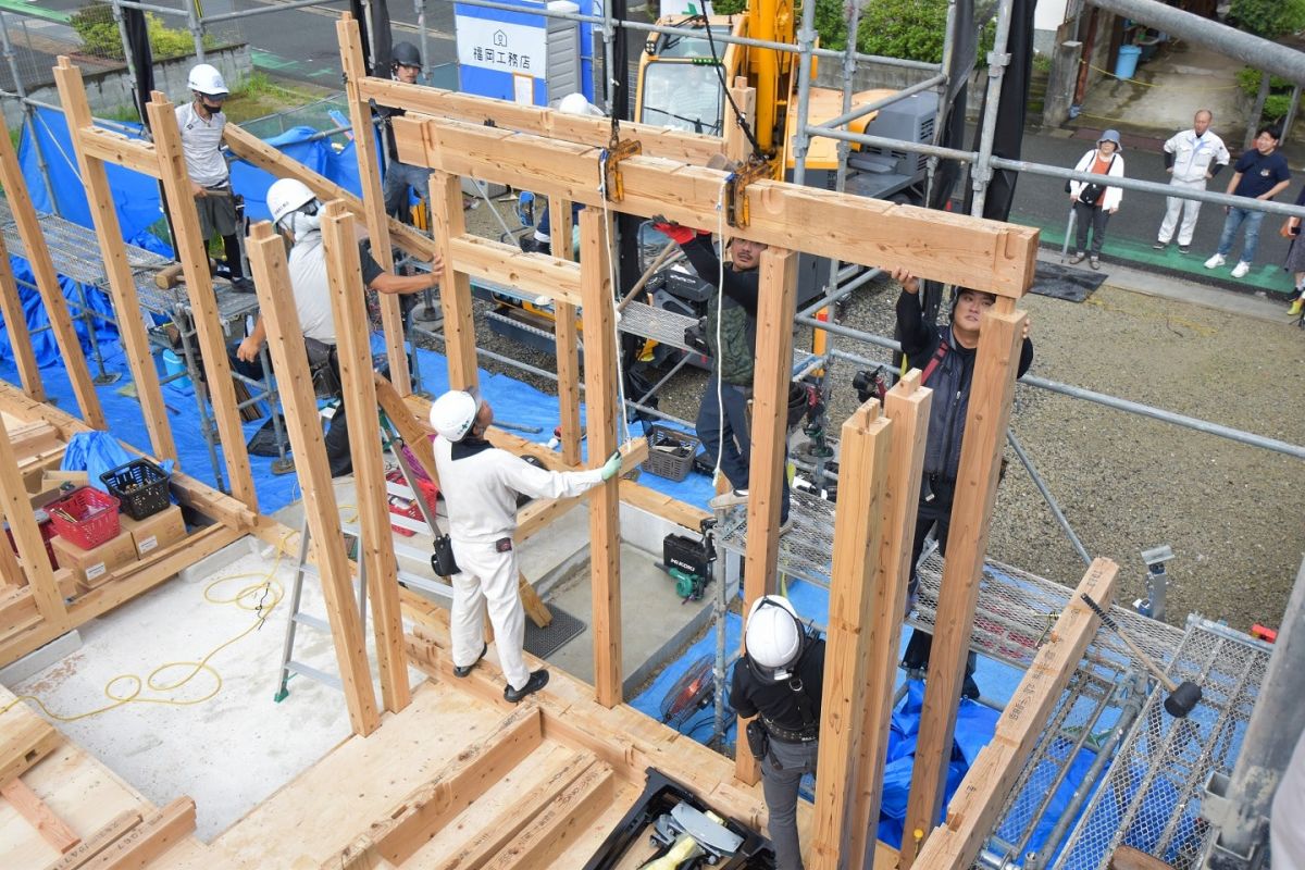 「筑紫野市12」注文住宅現場リポート②【上棟式】