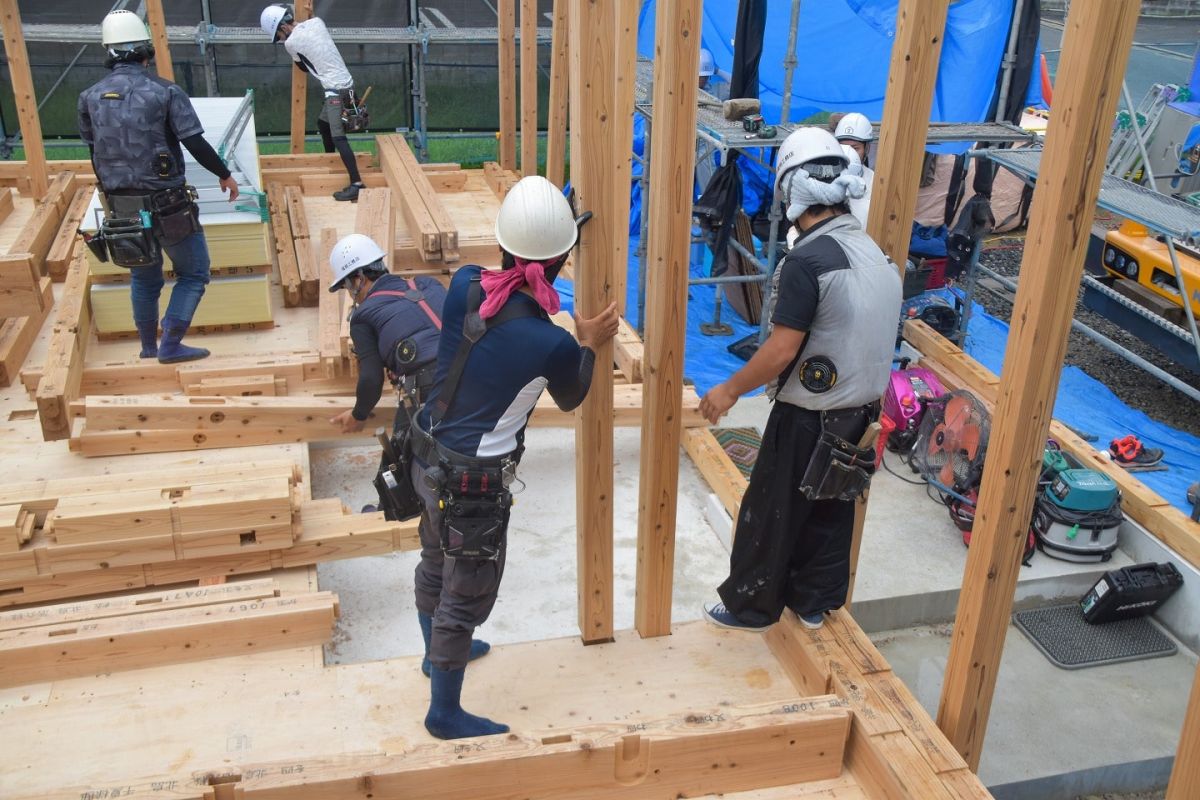 福岡県筑紫野市12　注文住宅建築現場リポート②　～上棟式〜