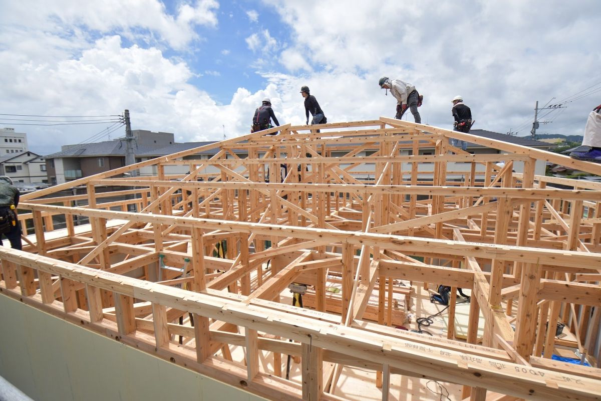 福岡県筑紫野市12　注文住宅建築現場リポート②　～上棟式〜