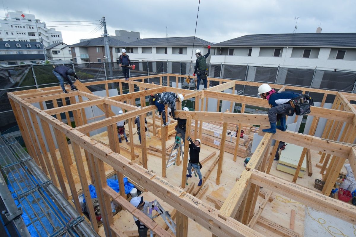 福岡県筑紫野市12　注文住宅建築現場リポート②　～上棟式〜