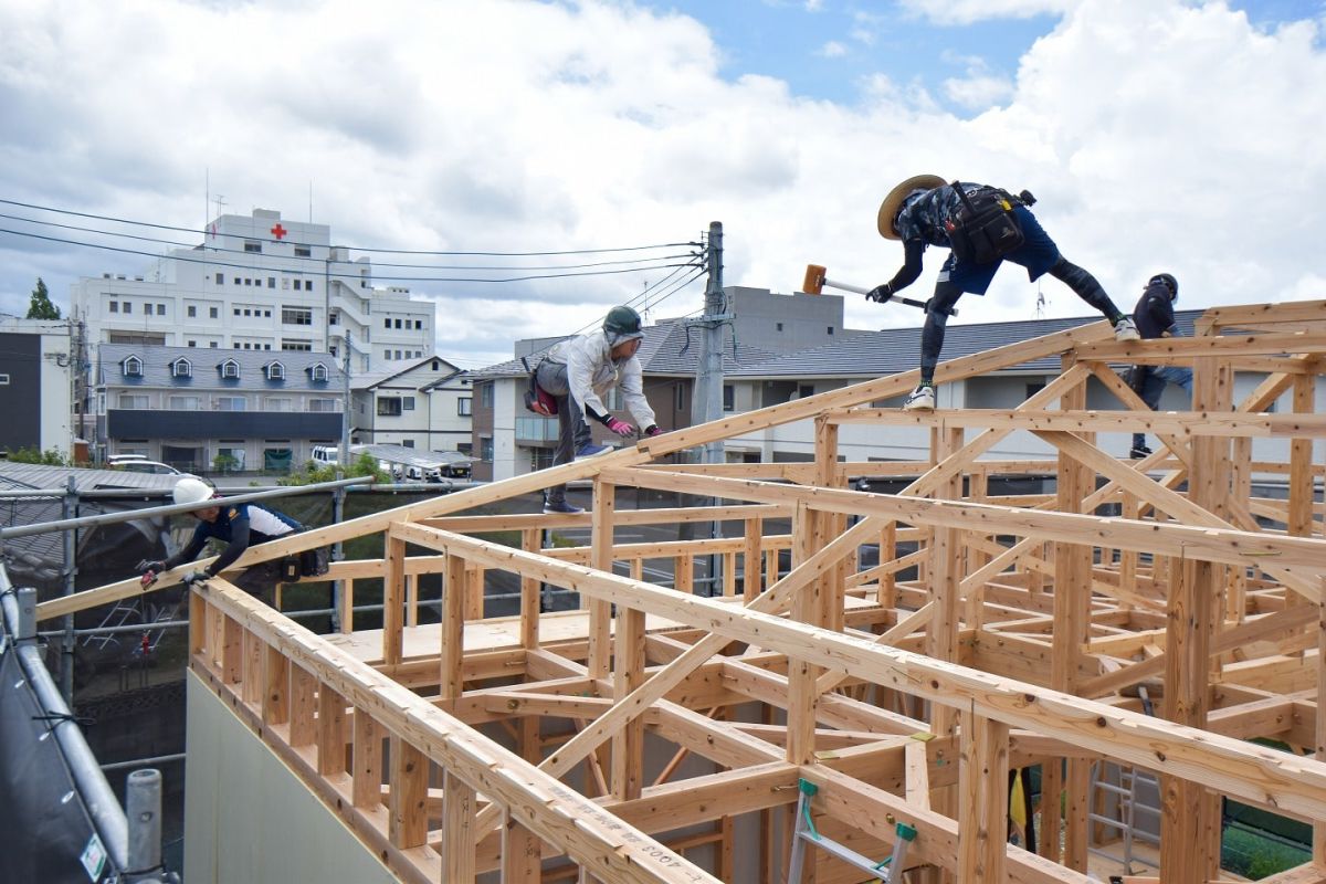 福岡県筑紫野市12　注文住宅建築現場リポート②　～上棟式〜