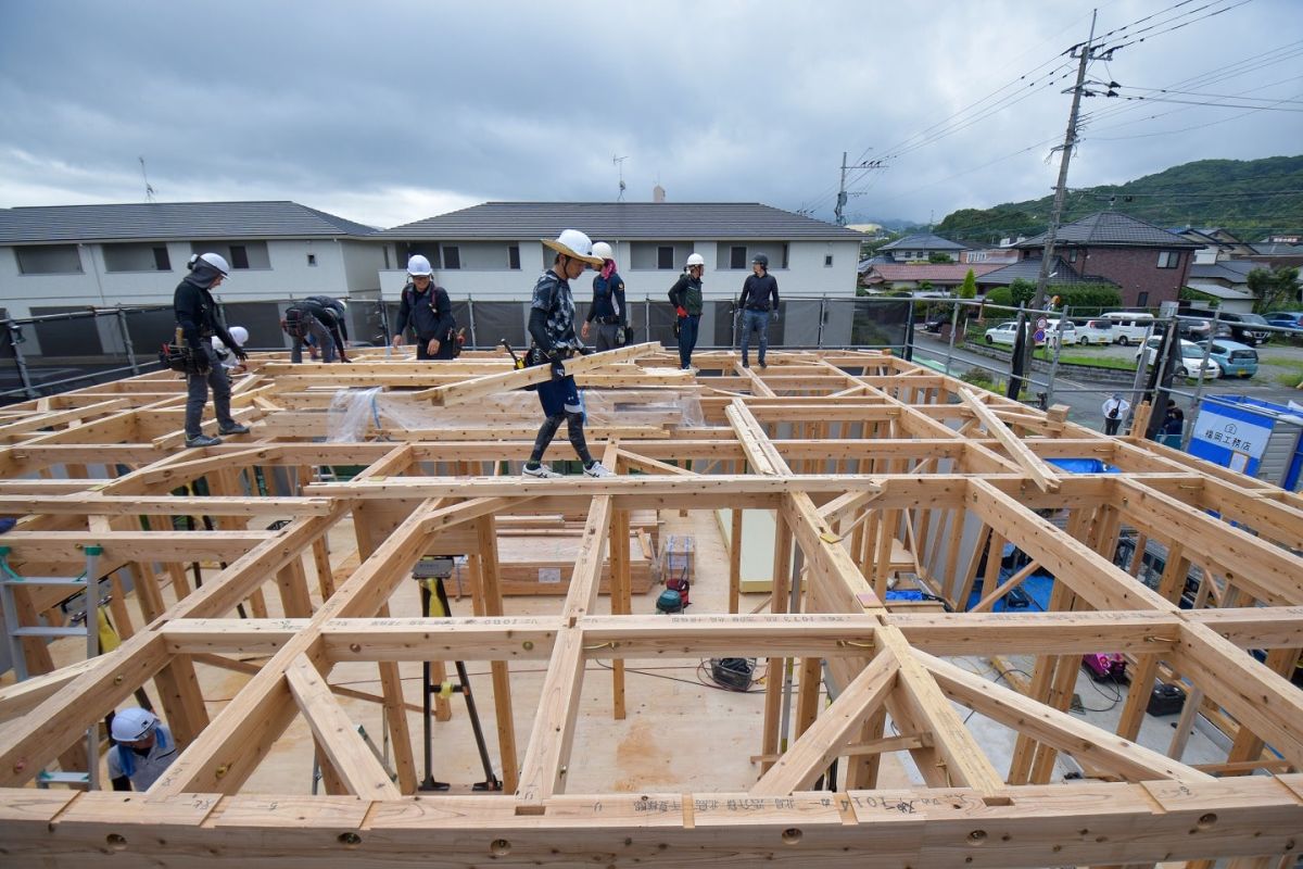 福岡県筑紫野市12　注文住宅建築現場リポート②　～上棟式〜