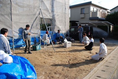 福岡市南区和田01　注文住宅建築現場リポート⑥　～上棟式～