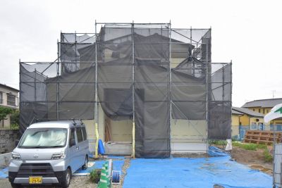 「筑後市01」注文住宅現場リポート④【木工事】【サッシ取り付け】