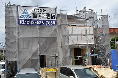 福岡市早良区梅林01　注文住宅建築現場リポート⑨