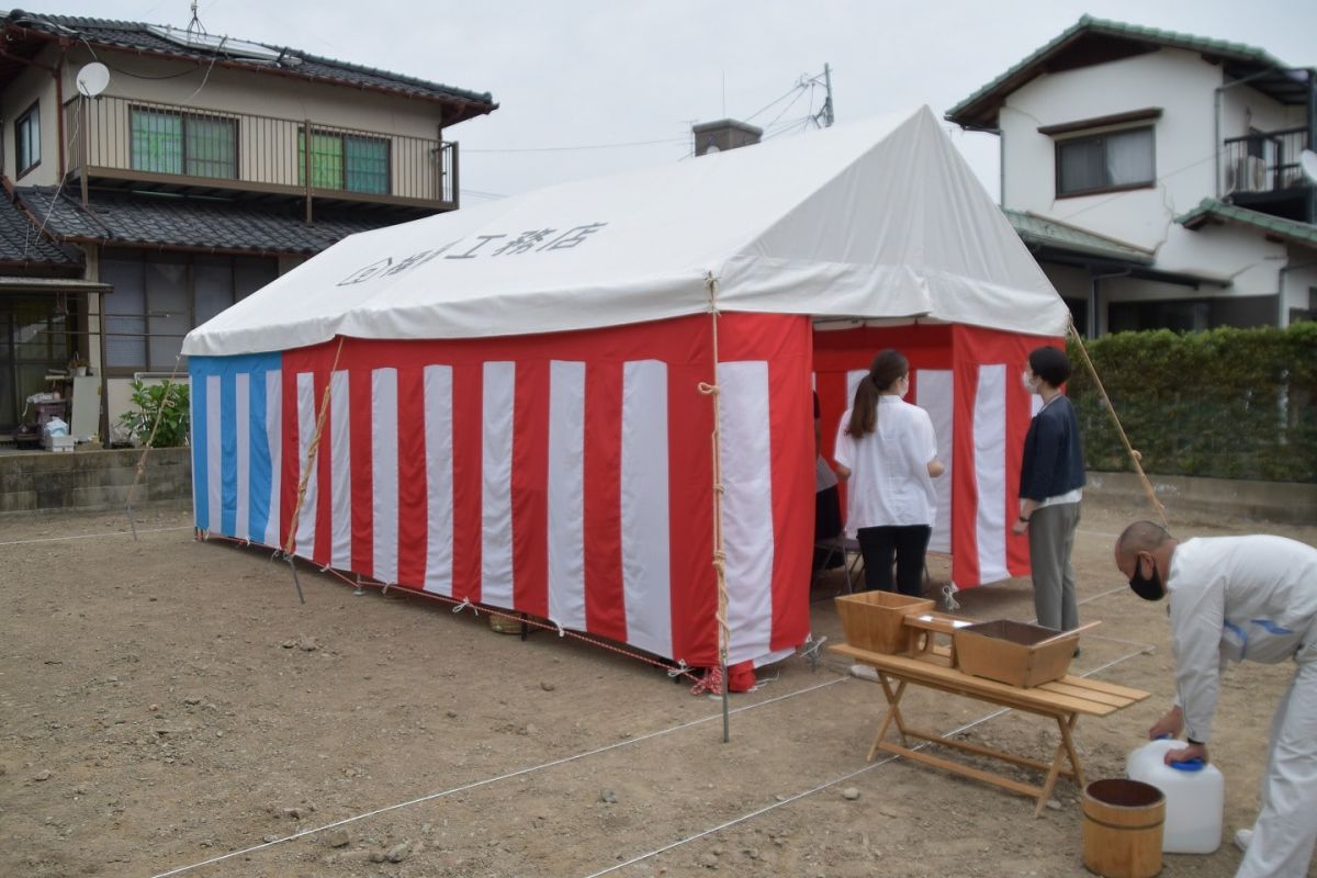 福岡県那珂川市10　注文住宅建築現場リポート①　～地鎮祭～