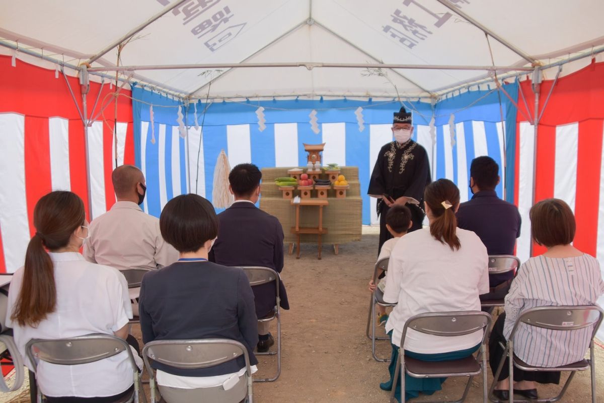 福岡県那珂川市10　注文住宅建築現場リポート①　～地鎮祭～