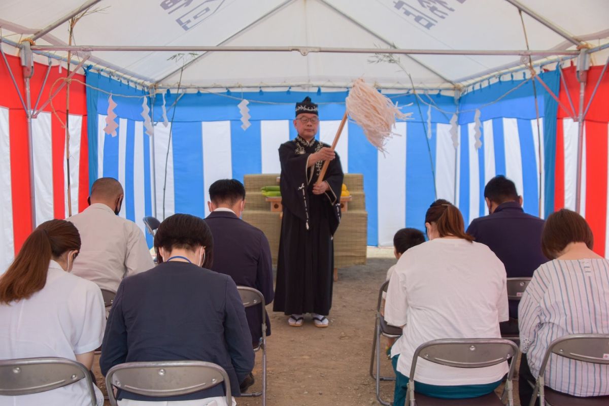 福岡県那珂川市10　注文住宅建築現場リポート①　～地鎮祭～