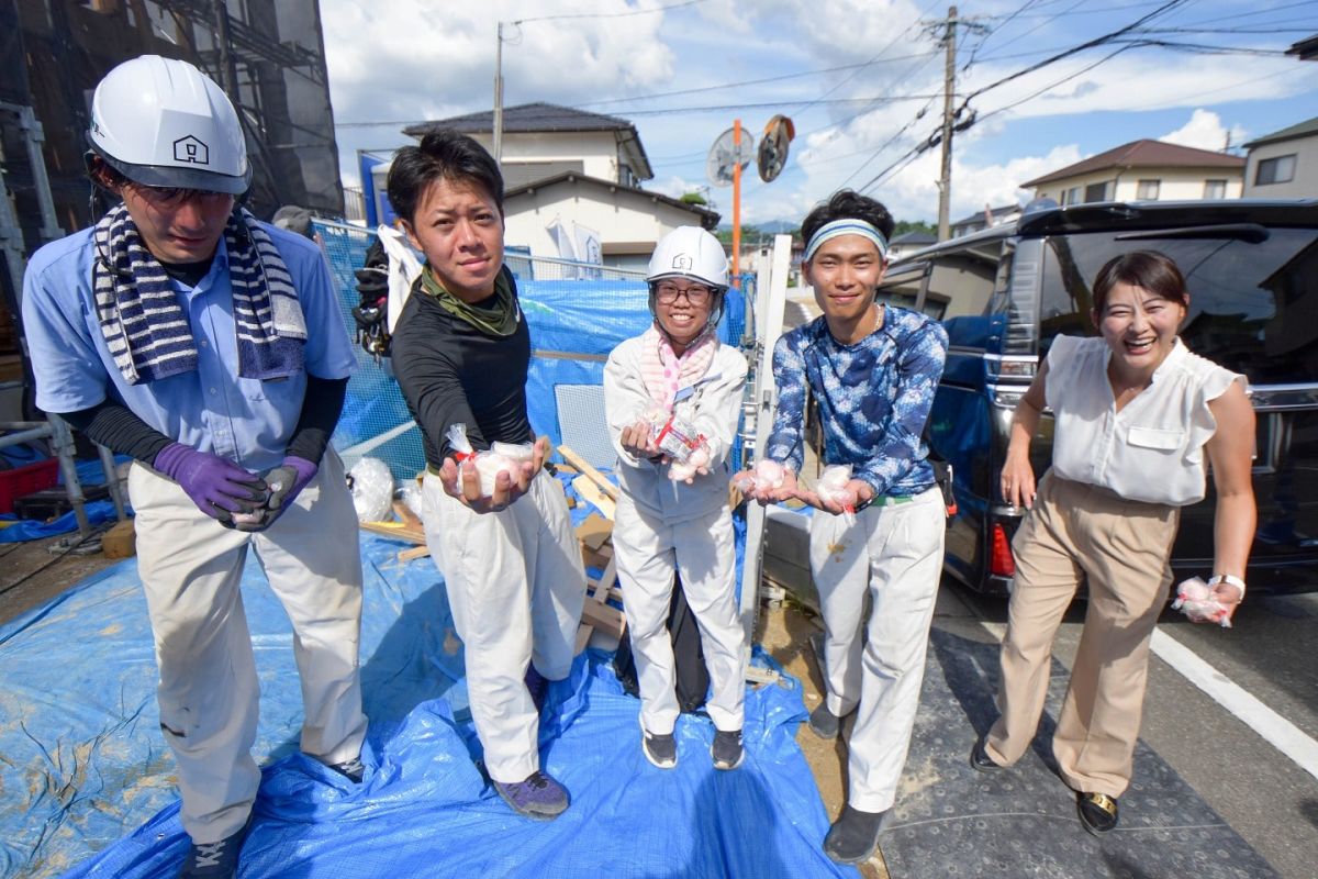 福岡県春日市13　注文住宅建築現場リポート④　～上棟式～