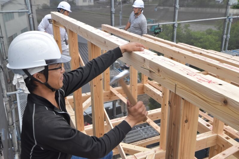 福岡県太宰府市05　注文住宅建築現場リポート⑤　～上棟式～