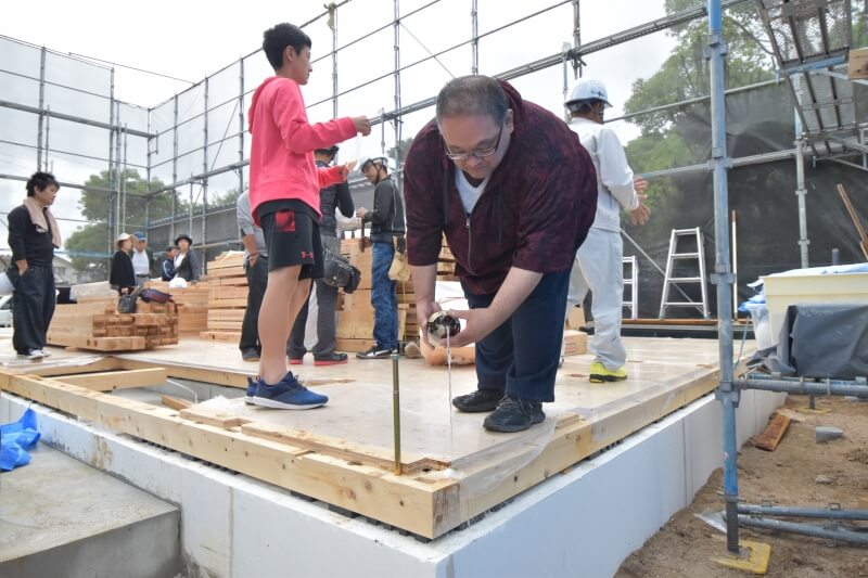 福岡県太宰府市05　注文住宅建築現場リポート⑤　～上棟式～